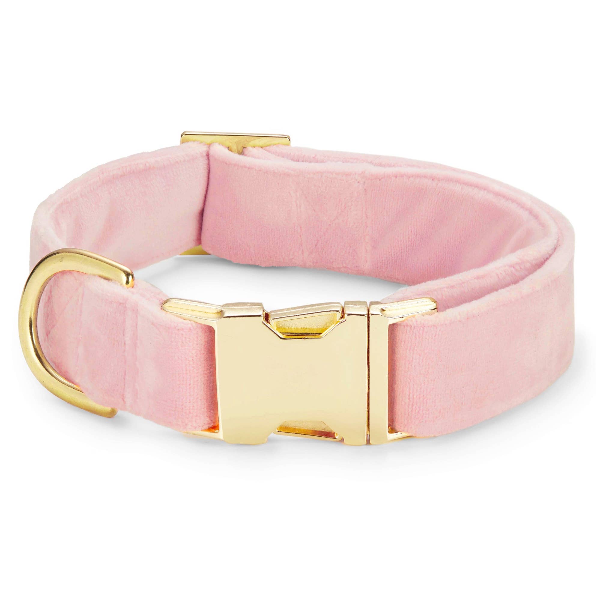 Blush Pink Velvet Dog Collar - Gabrielle's Biloxi