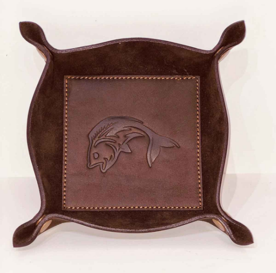 Fish Leather Embossed Valet Tray - Gabrielle's Biloxi