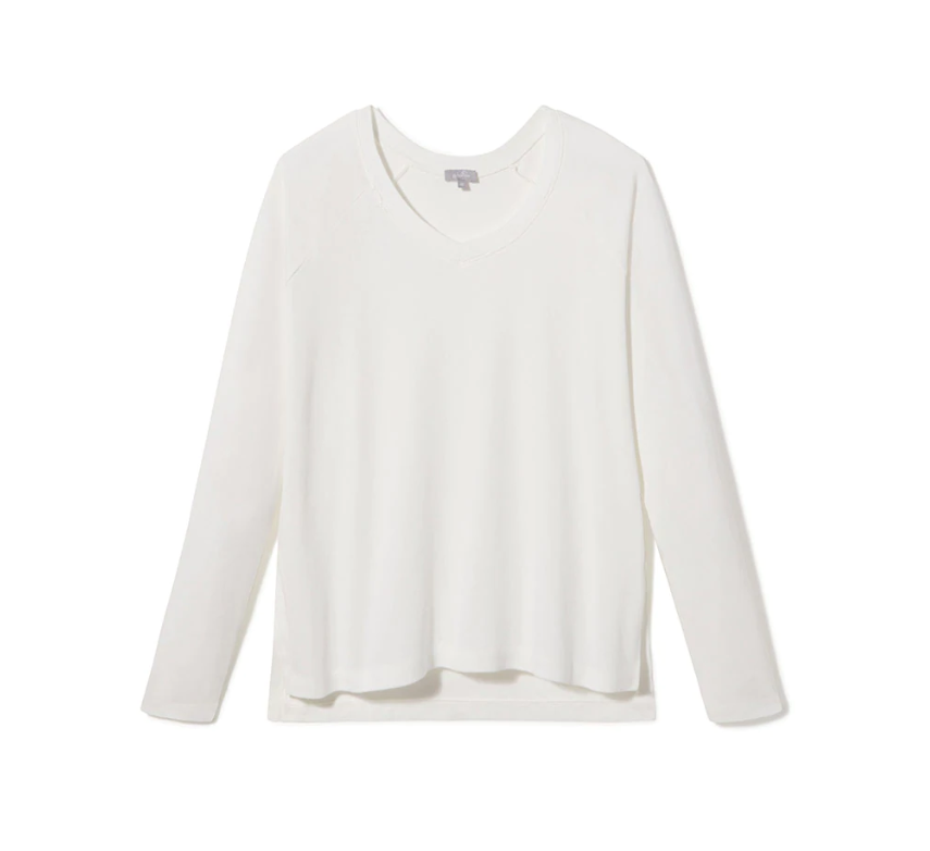 PJ Harlow Frankie Top in EggNog - Gabrielle's Biloxi