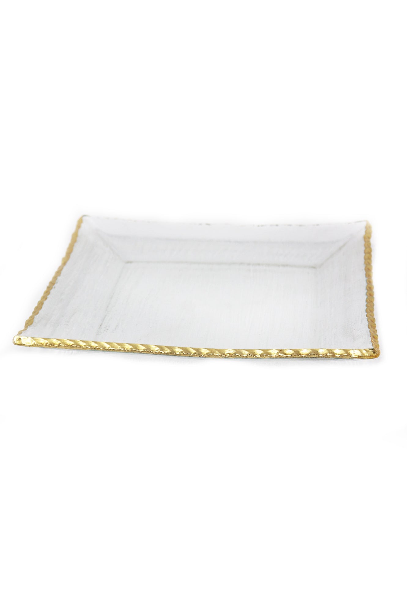 Goldedge Handcrafted Crystal 5" Square Plate Set - Gabrielle's Biloxi