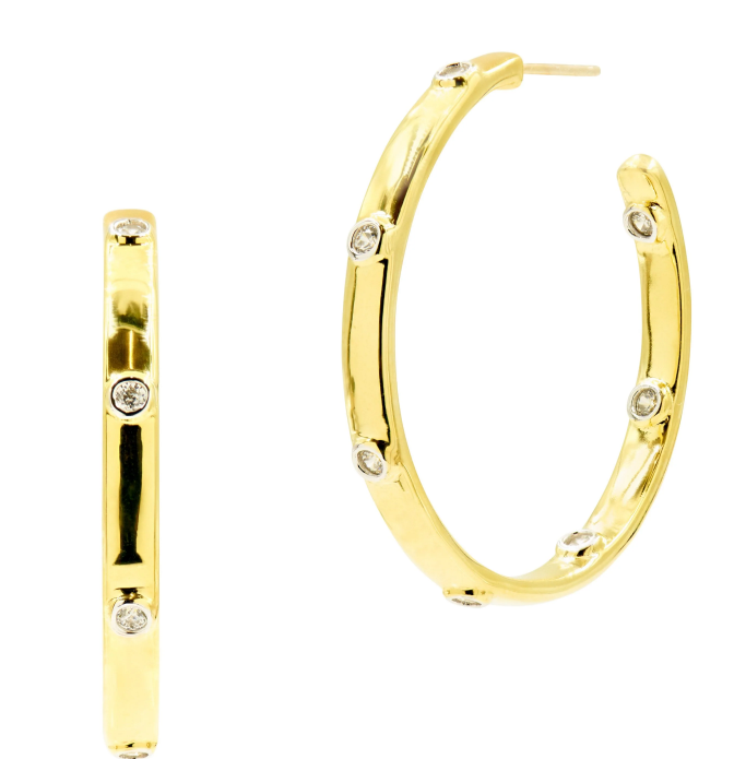 Freida Rothman Radiance Chunky C - Hoop Earring M - Gabrielle's Biloxi