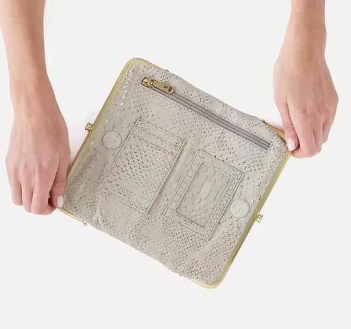 Hobo Lauren Wallet - Gold Filigree Exotic - Gabrielle's Biloxi