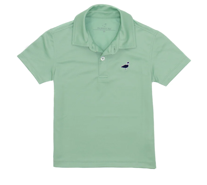 Properly Tied Boys Canal Polo Soft Green - Gabrielle's Biloxi