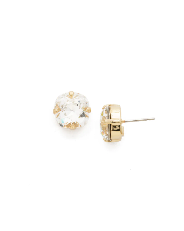 Sorrelli Halcyon Stud Earrings Bright Gold Crystal - Gabrielle's Biloxi