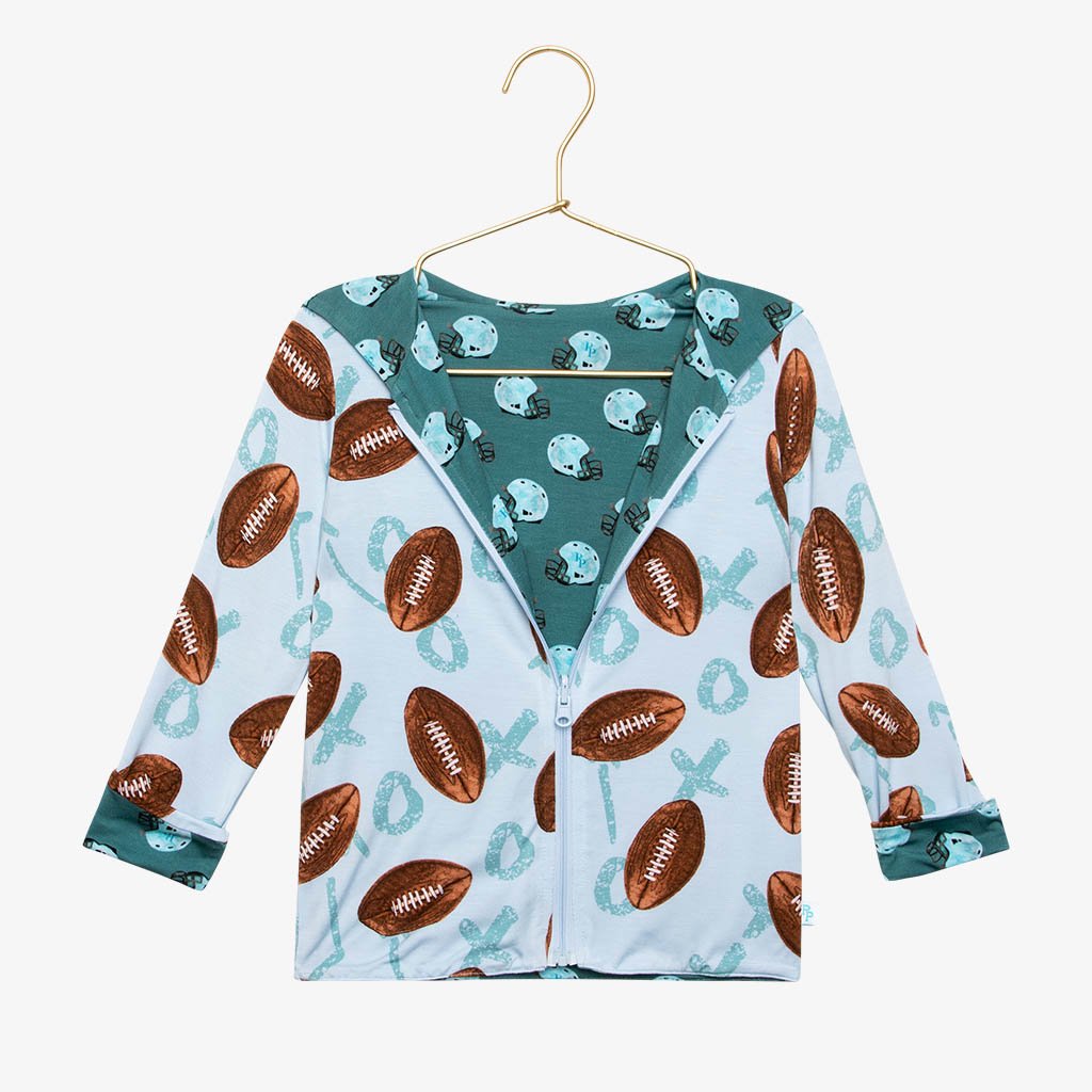 Posh Peanut Field Day- Long Sleeve Reversible Jacket Blue - Gabrielle's Biloxi