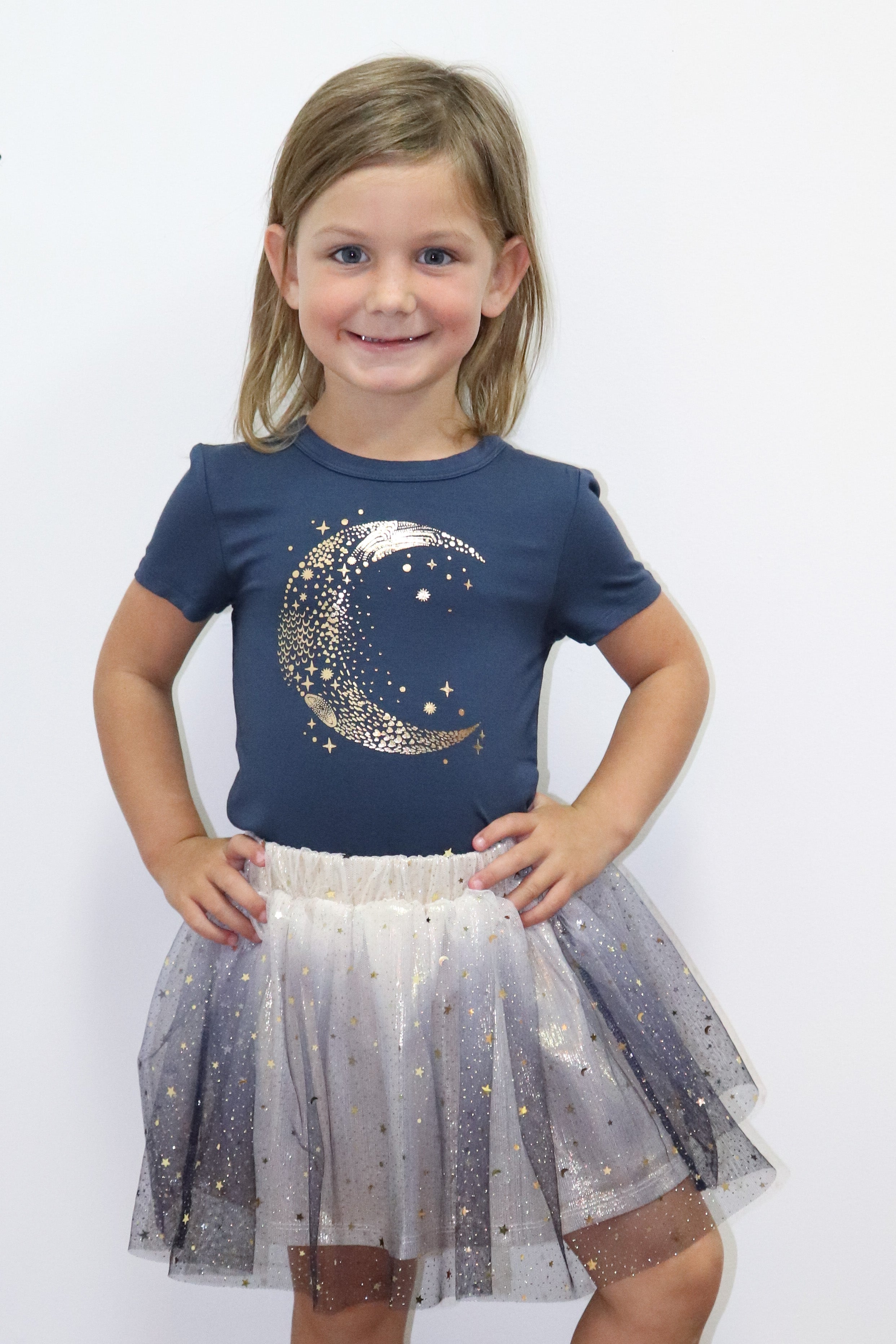Imoga Amita Graphic Print Tee Navy - Gabrielle's Biloxi
