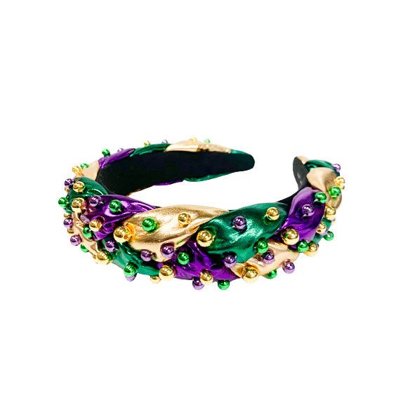 Brianna Cannon Mardi Gras Braided Headband – Gabrielle display picture 2