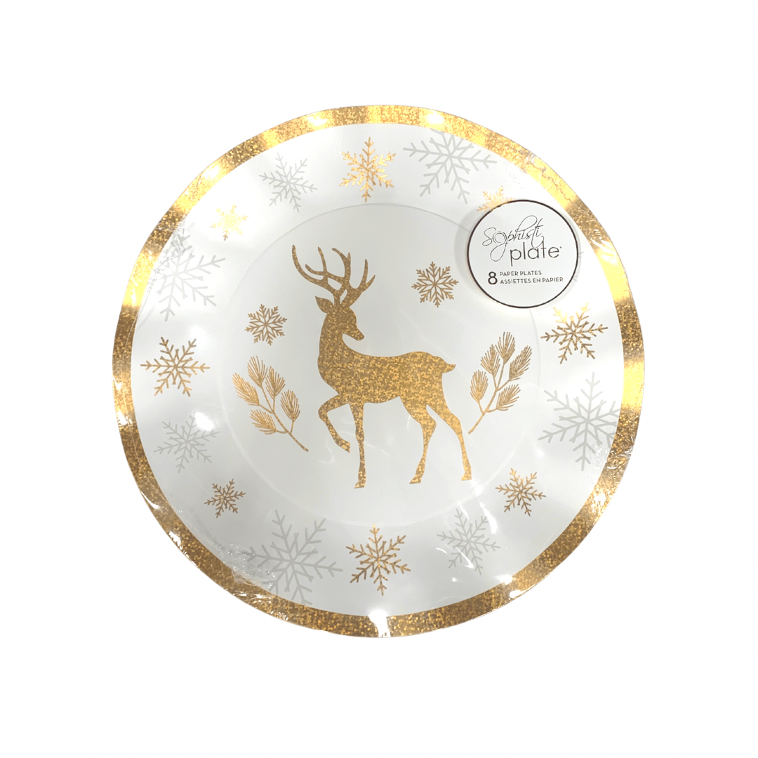 Wavy Dinner Plate Winter Frost - Gabrielle's Biloxi