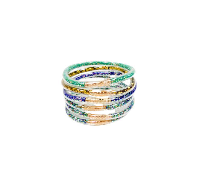 Girls Mardi Gras Confetti Bracelets Waterproof - Gabrielle's Biloxi