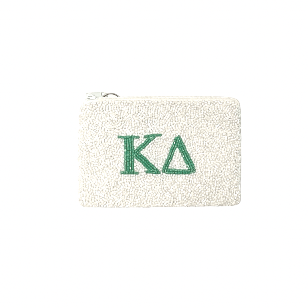 Beaded Coin Purse - KD White - Gabrielle's Biloxi