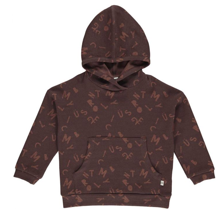 Letter Pocket Hoodie - Coffee - Gabrielle's Biloxi