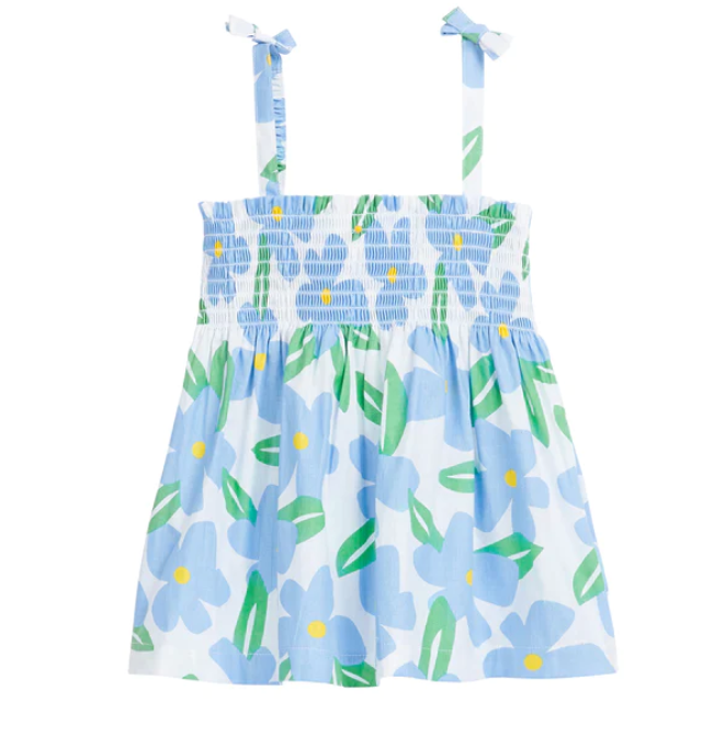 Bisby Girls Lucy Top Blue Melrose Floral - Gabrielle's Biloxi