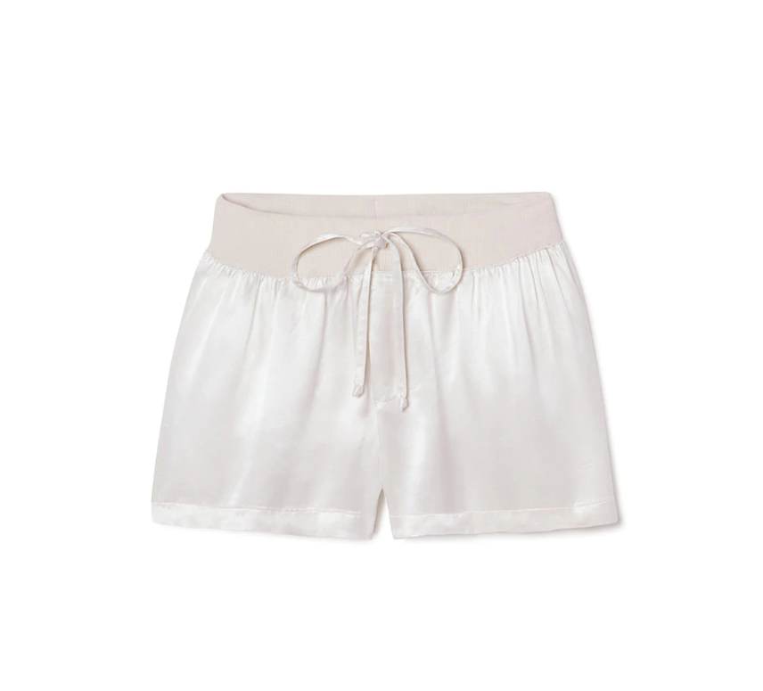 PJ Harlow Mikel Satin Short in Eggnog - Gabrielle's Biloxi