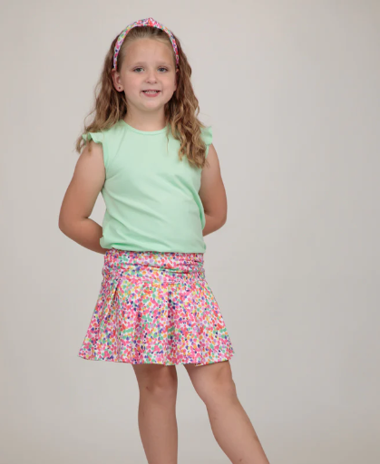 Girls Ruffle Shirt - Mint - Gabrielle's Biloxi