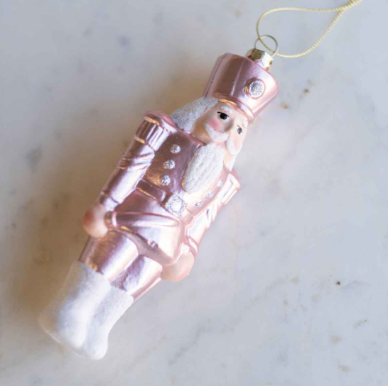 Blushing Nutcracker Ornament - Pink - Gabrielle's Biloxi