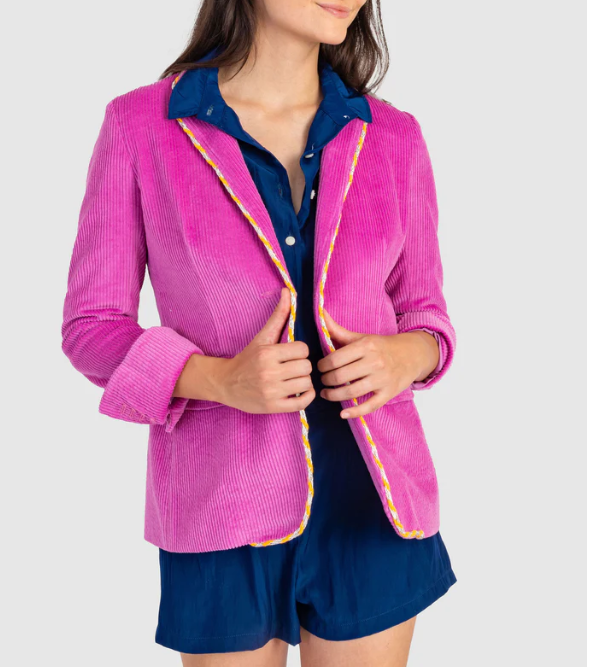 Koch Scott Jacket Purple Macaron Corduroy - Gabrielle's Biloxi