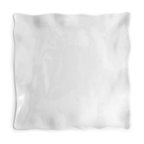 Ruffle White Melamine Square Small Platter - Gabrielle's Biloxi