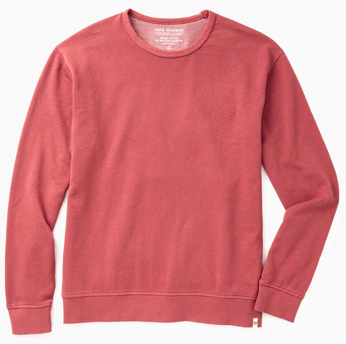 Fair Harbor The Saltaire Crewneck- Faded Red - Gabrielle's Biloxi