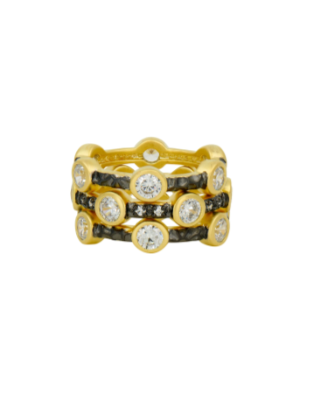 Freida Rothman Starry Night Set of 3 Rings - Gabrielle's Biloxi