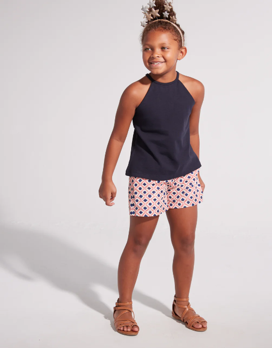 Bisby Girls Basic Shorts Rose Geo - Gabrielle's Biloxi