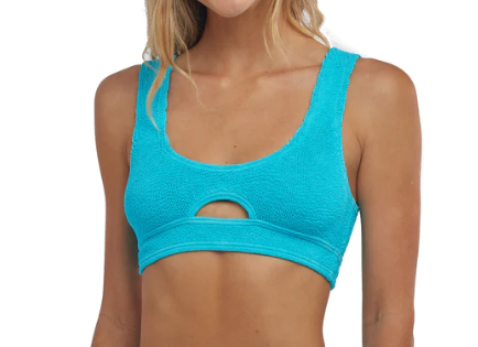 LOVE & BIKINI Sardinia Bikini Top - Scuba Blue - Gabrielle's Biloxi