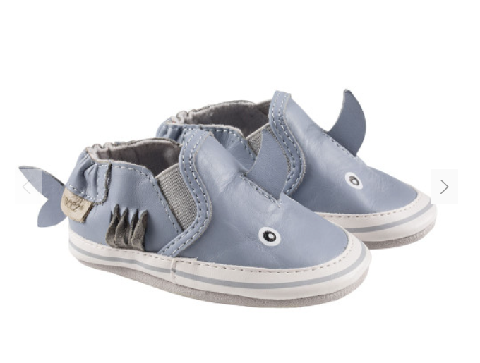 Robeez Sebastian Shark Soft Sole Blue Boys - Gabrielle's Biloxi