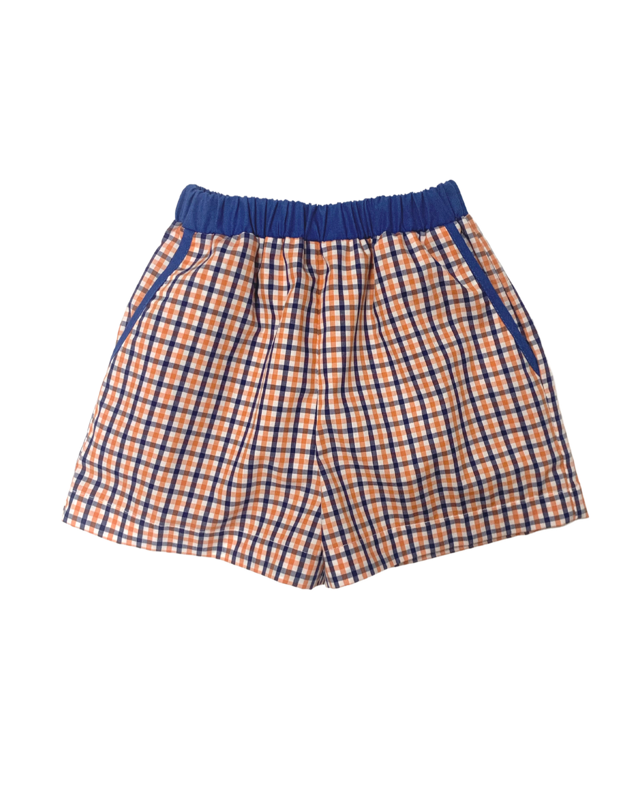 Andy Plaid Shorts - Orange & Blue - Gabrielle's Biloxi