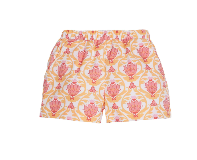 Bisby Basic Shorts Coral Lotus Blossom - Gabrielle's Biloxi