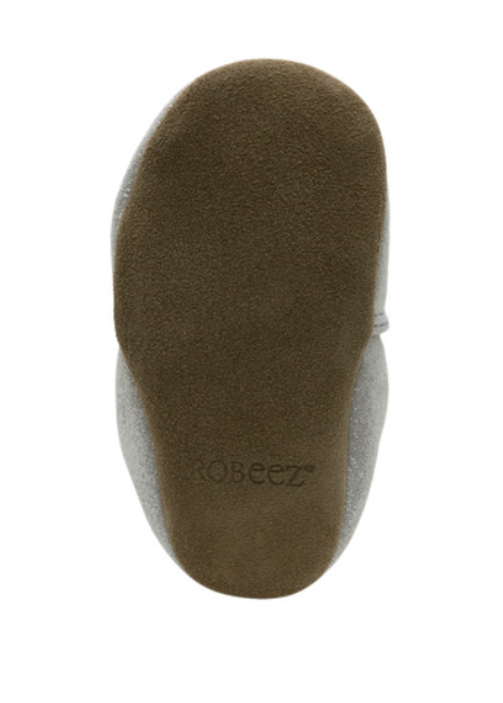 Robeez Pretty Pearl Soft Sole Silver Iridescent Girls - Gabrielle's Biloxi