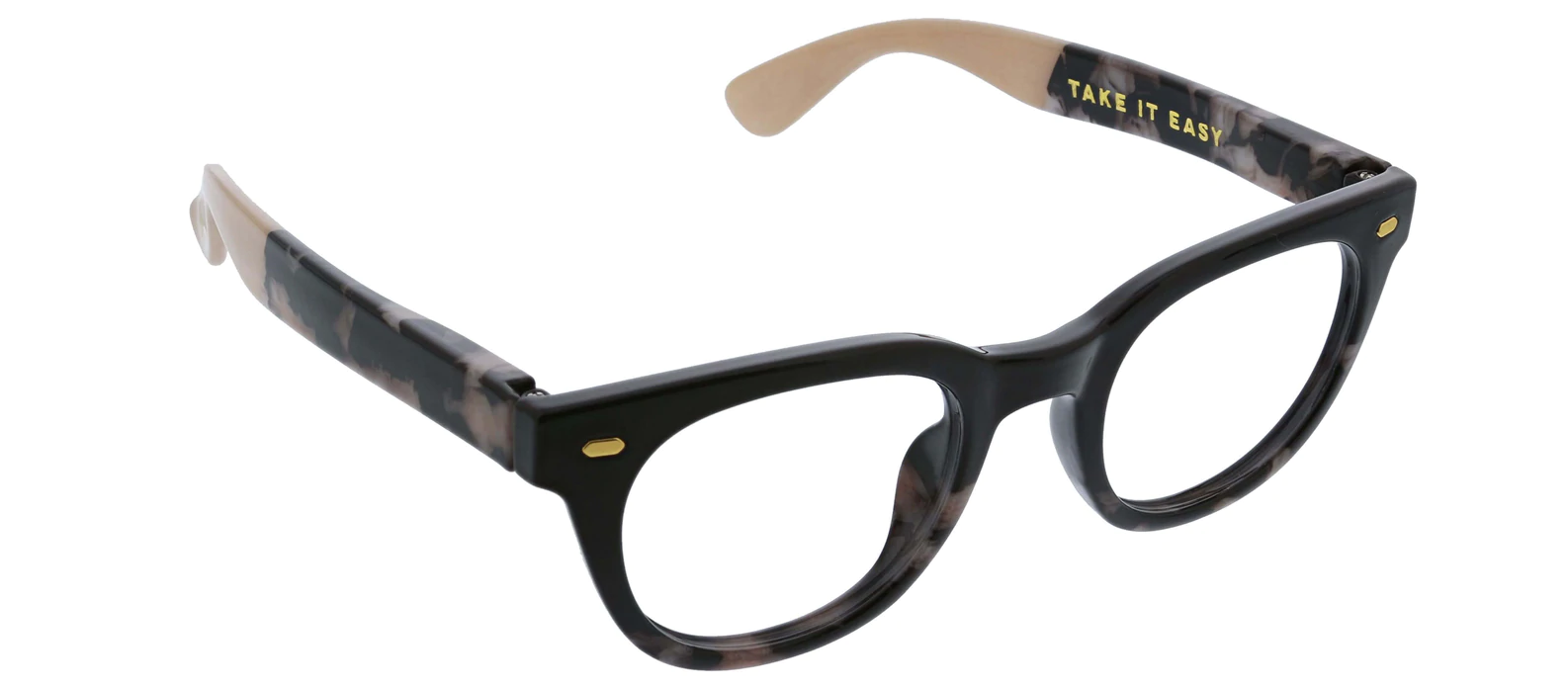 Peepers Take It Easy - Black / Black Marble - Gabrielle's Biloxi