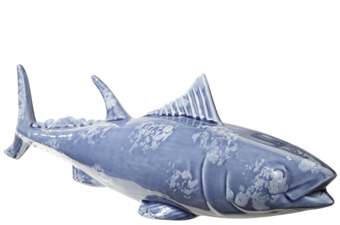 Porcelain Bluefin Tuna Figurine Blue 16" - Gabrielle's Biloxi