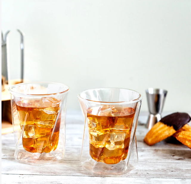 Lacey Double Wall Whiskey Glass - Gabrielle's Biloxi