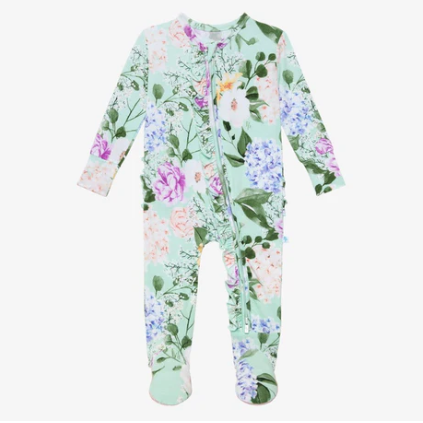 Posh Peanut Erin Footie Ruffled Zippered One Piece - Gabrielle's Biloxi