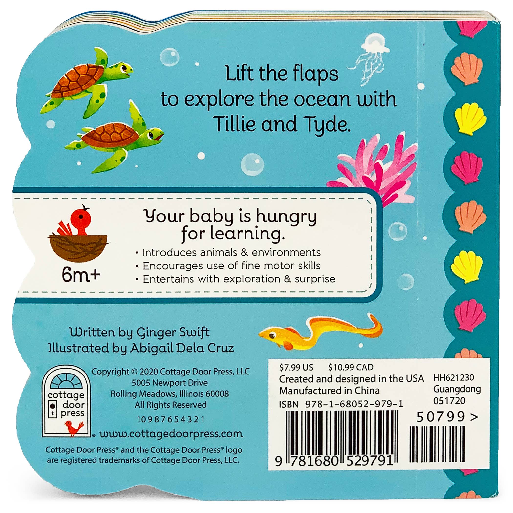Babies in the Ocean Lift-a-Flap Board Book - Gabrielle's Biloxi