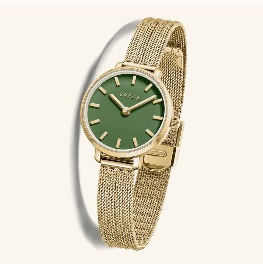 BREDA 'Beverly Mesh' Gold Metal Watch - Gabrielle's Biloxi