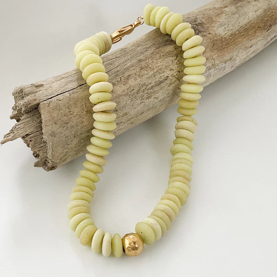 Virtue Heishi Clay Choker Necklace - Lemonade - Gabrielle's Biloxi