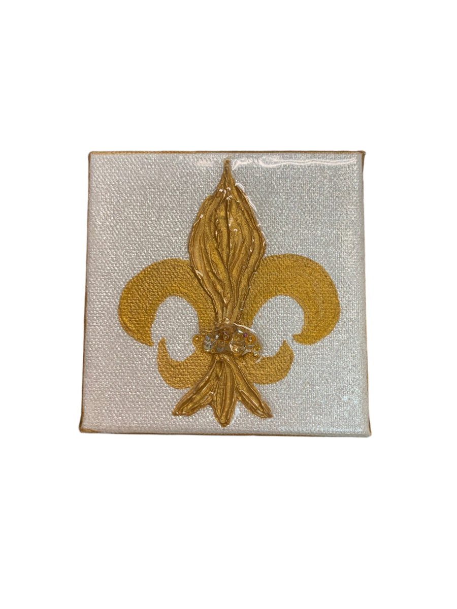 Fleur de Lis on Canvas - Gabrielle's Biloxi