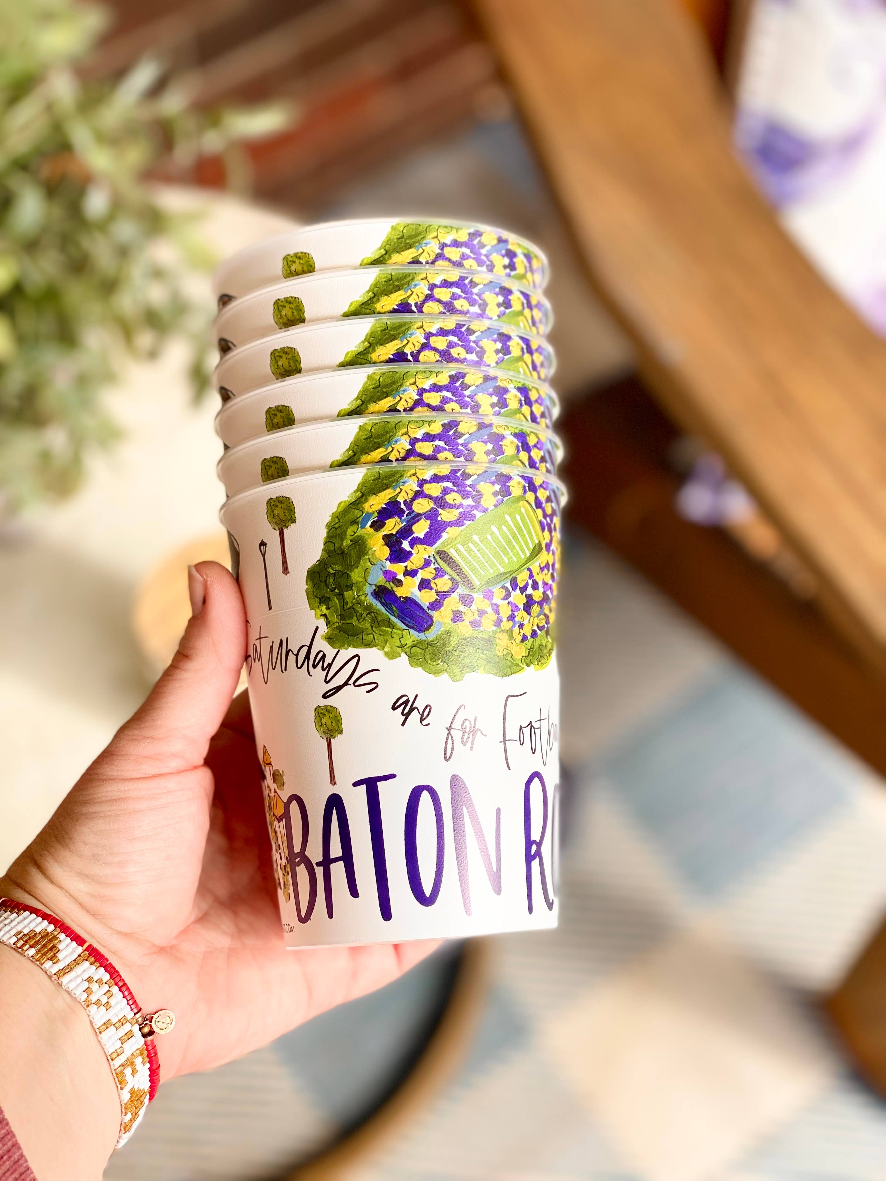 Baton Rouge Reusable Party Cups - Gabrielle's Biloxi