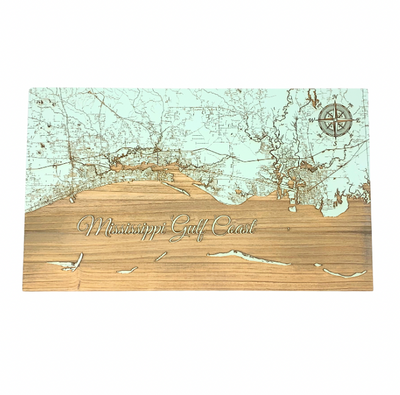 Mississippi Gulf Coast Custom Wood Board - Gabrielle's Biloxi