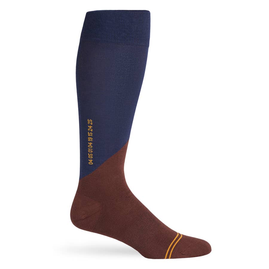 DeadSoxy Baer - Navy Circle Dress Socks - Gabrielle's Biloxi