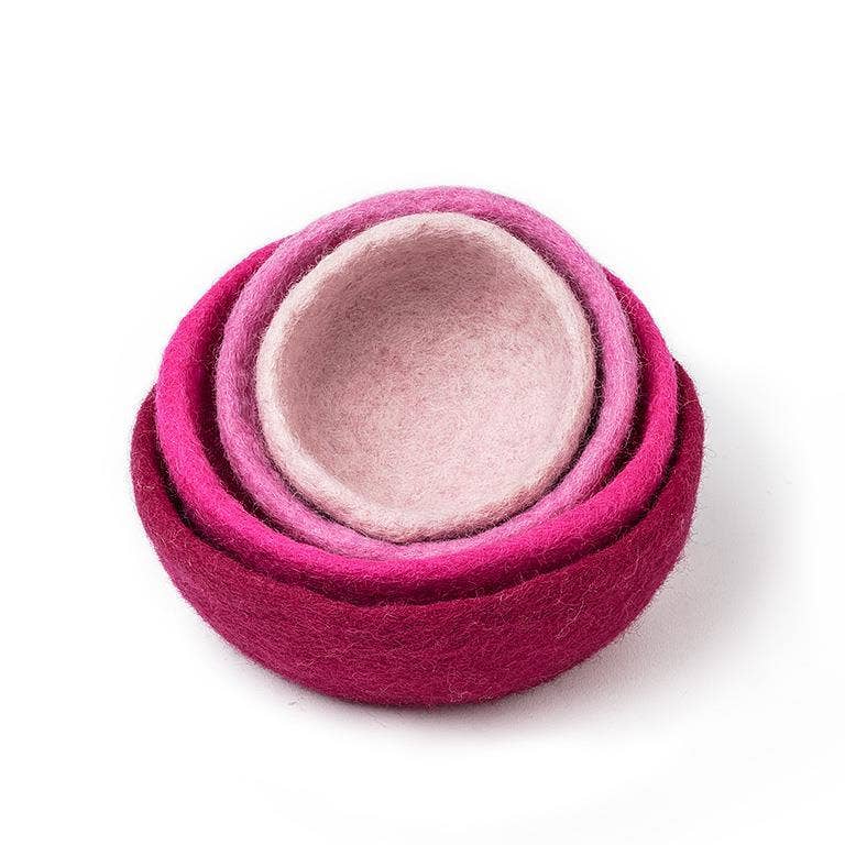 S/4 Nesting Bowls-Pink Mix-3.5-7"D - Gabrielle's Biloxi