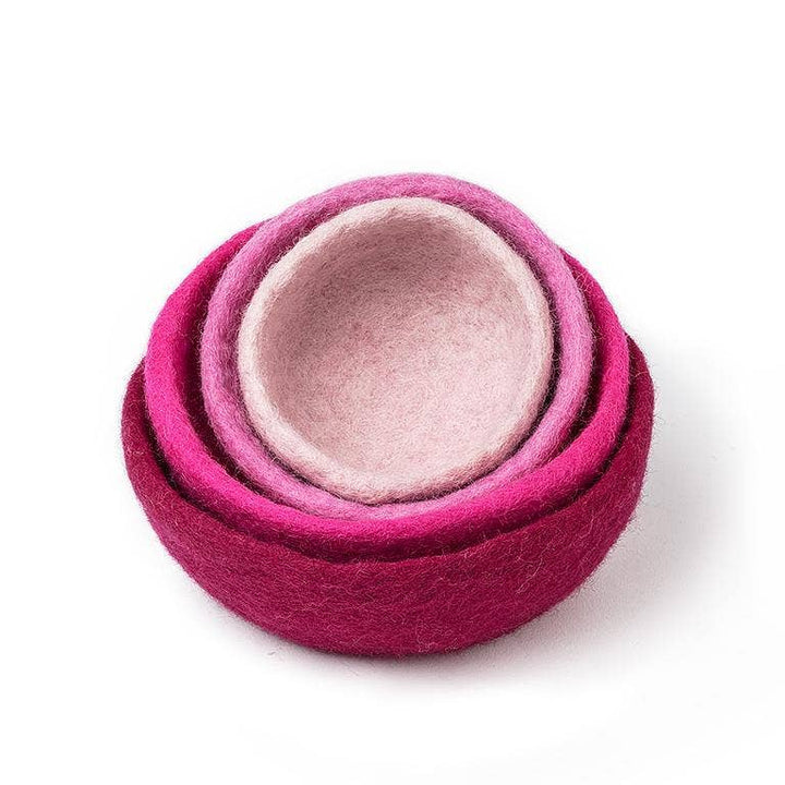 S/4 Nesting Bowls-Pink Mix-3.5-7"D - Gabrielle's Biloxi