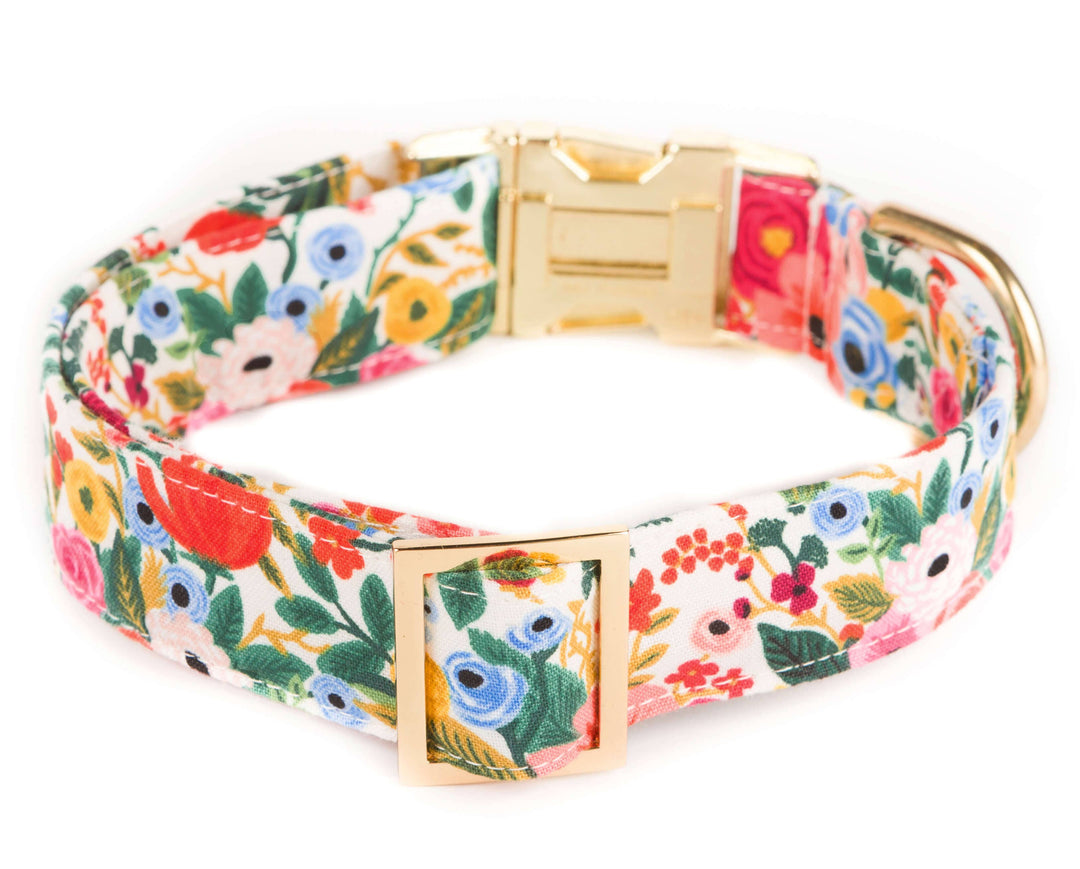 Rifle Paper Co. x TFD Garden Party Spring Dog Collar - Gabrielle's Biloxi