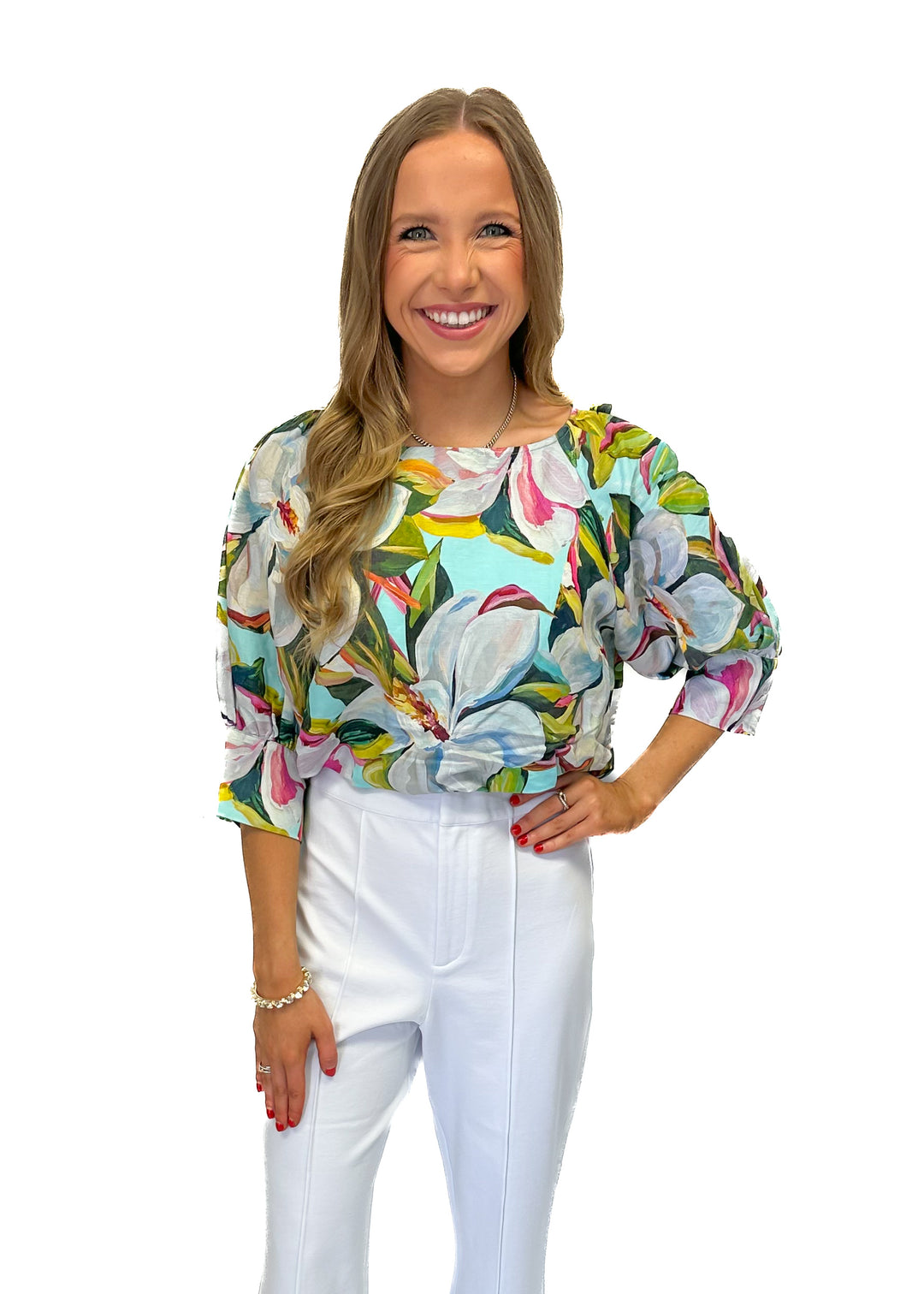 Emily McCarthy Celeste Crop - Magnolia - Gabrielle's Biloxi