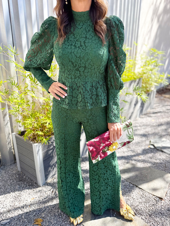 Emily McCarthy Paisley Pant - Eden Green - Gabrielle's Biloxi