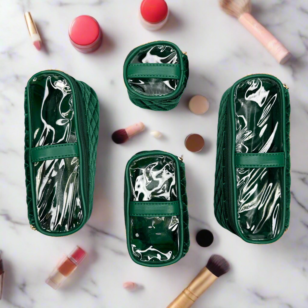 PurseN Mini Diva Makeup Case - Emerald Velvet - Gabrielle's Biloxi