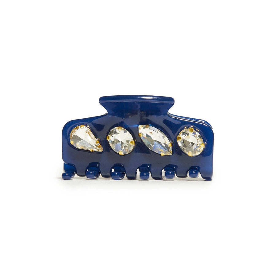 COBALT MINI CRYSTAL CLAW CLIP - Gabrielle's Biloxi