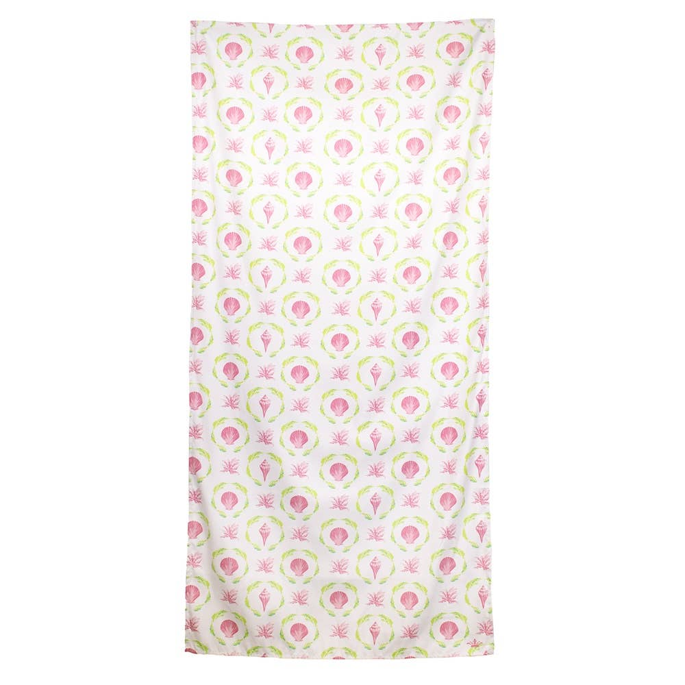 Brighton Terrace Beach Towel - Pink Lilly/Lime - Gabrielle's Biloxi