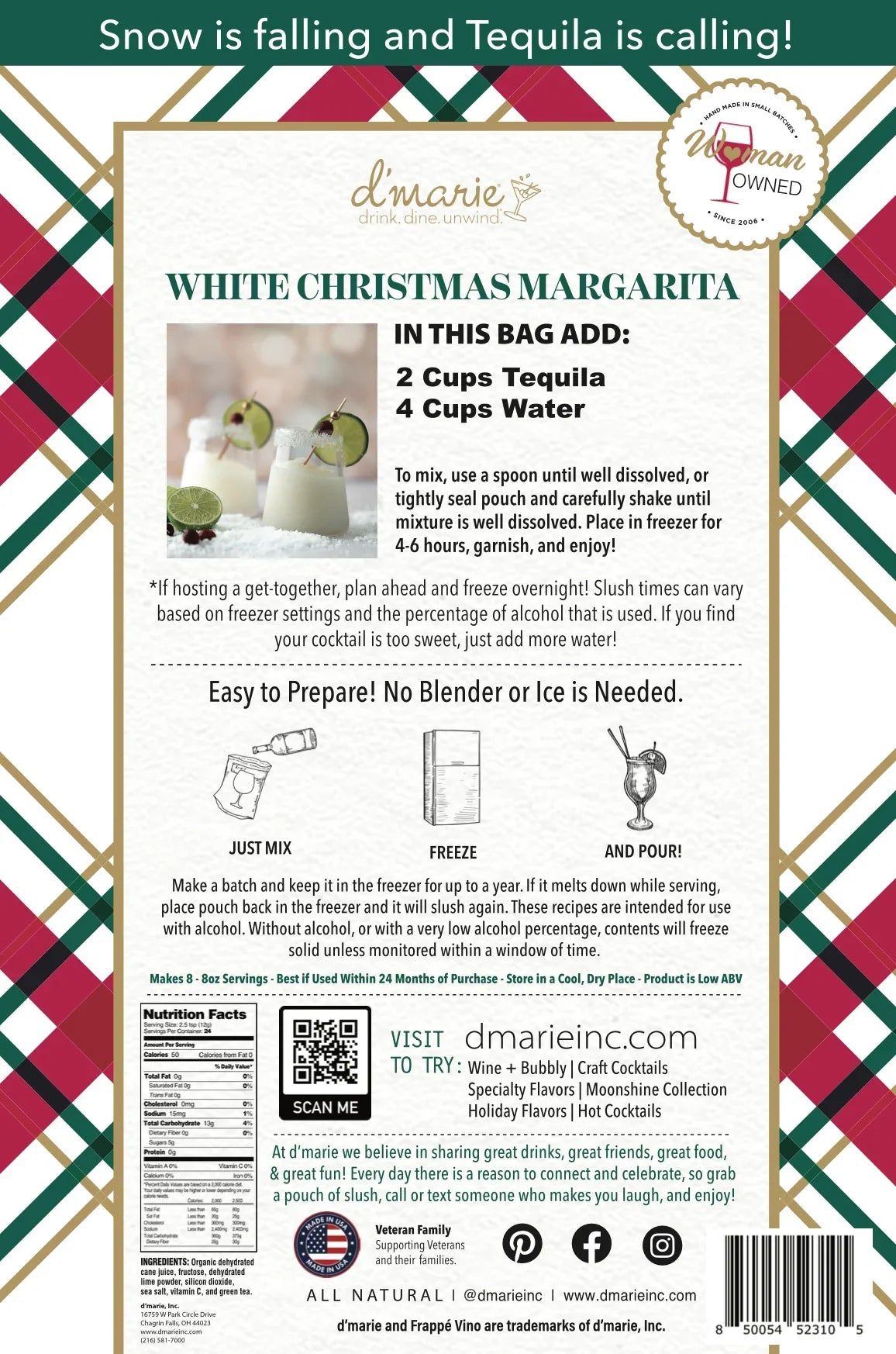White Christmas Margarita Mix - Gabrielle's Biloxi