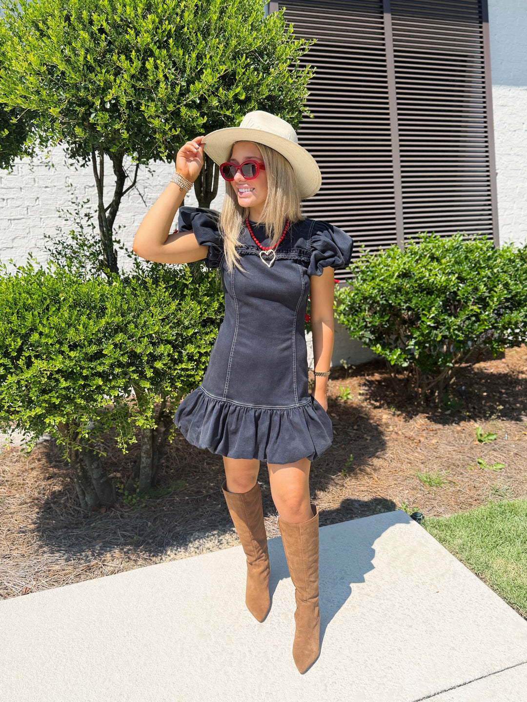 Love the Label Adele Mini Dress - Pagent	Blue - Gabrielle's Biloxi